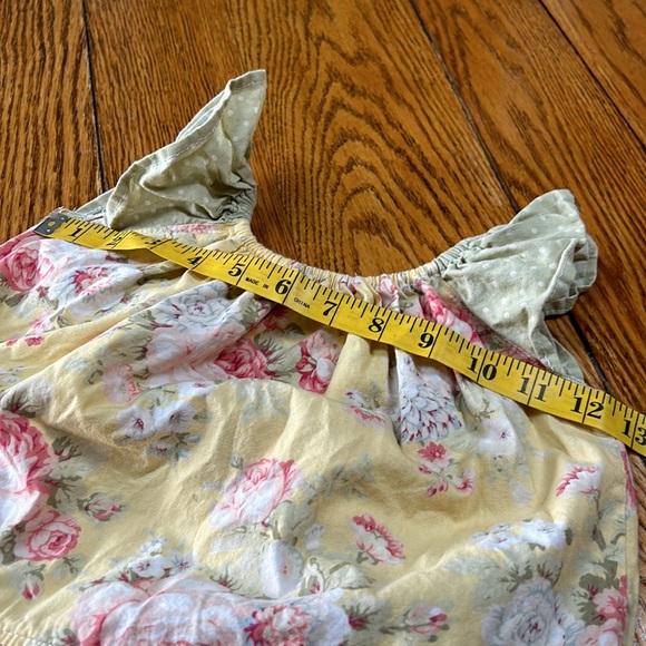 Handmade by Lisa Leach floral print dress.  No fabric or size tags. - Picture 6 of 7